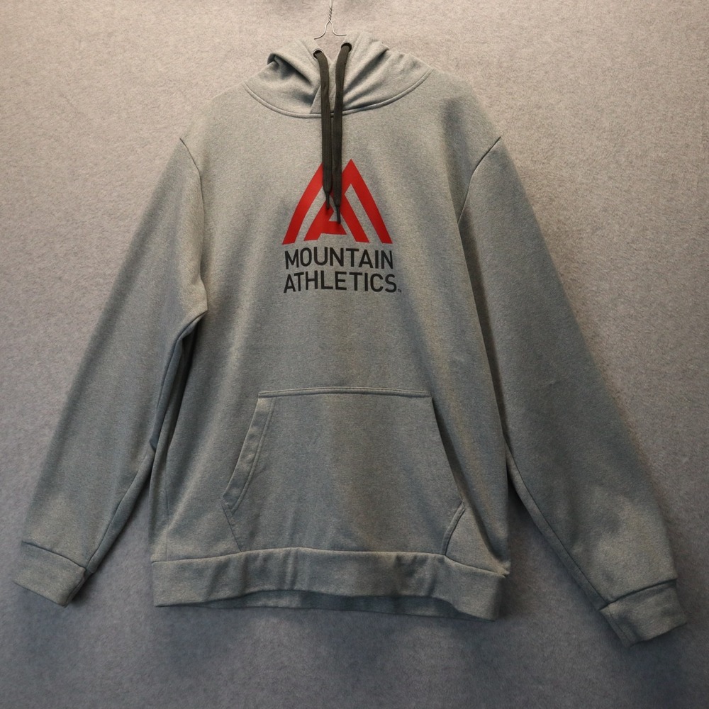 The North Face Hoodie Mens Large Pullover Fleece Sweat Gray‎ Mountain Athletics